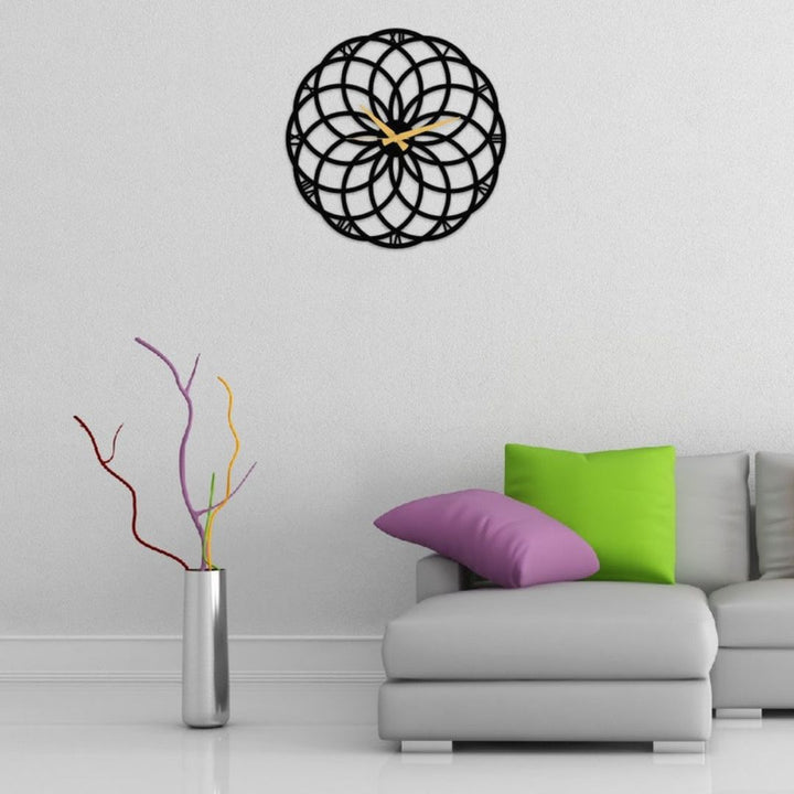 Circular Flower 3D Wall Clock